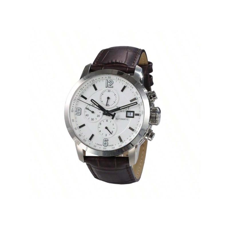 Tissot Mechanische Uhr, echtes Lederarmband, 200 m wasserdicht, Herrenmodell T055.427.16.017.00
