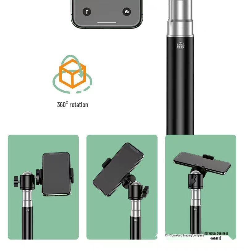 Multifunctional Tripod with Beauty Fill Light & Sound Card for Mobile Streaming and Outdoor K-Song