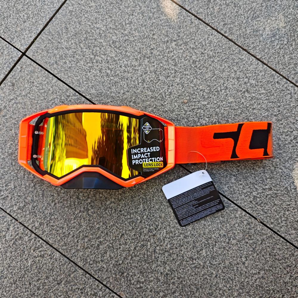 High-grade Banded Motocross Motorcycle Cross Goggles Windproof Dustproof Visor Replaceable Lenses Helmet Eyewear Riding Glasses