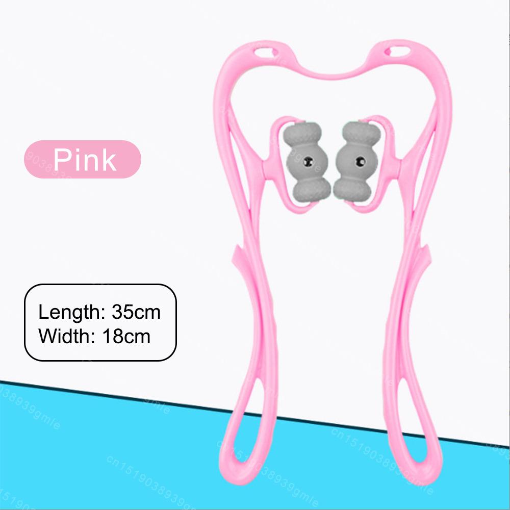 

6-Wheel Cervical Spine Massage Roller Pressure Point Therapy Multi-Function Massager Relief Back Waist Shoulder Neck Soreness