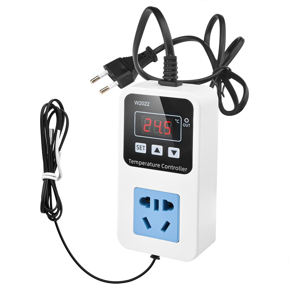 XK-W2001 W Digitaler Temperatur-Feuchtigkeitsregler Steckdose AC110-220V Thermostatregler Intelligente Feuchtigkeitsregler Steckdose