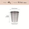 Shangqi Retro Stainless Steel Hammered Water & Tea Cups - Set of 2