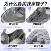 Men's Shoes Sneakers Summer New Breathable Running Shoes Soft Sole Comfortable Single Shoes Lace-up Striped Shoes Men's
