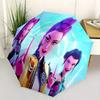 Ombrello pieghevole KPop Demon X con apertura e chiusura automatica, struttura a 8 stecche e design compatto da viaggio, perfetto per tutte le occasioni | Elegante