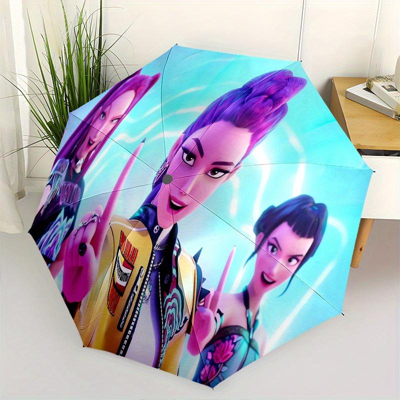 

KPop Demon X Automatic opening and closing folding Umbrella with 8-rib frame and compact travel design, perfect for all occasions | Stylish