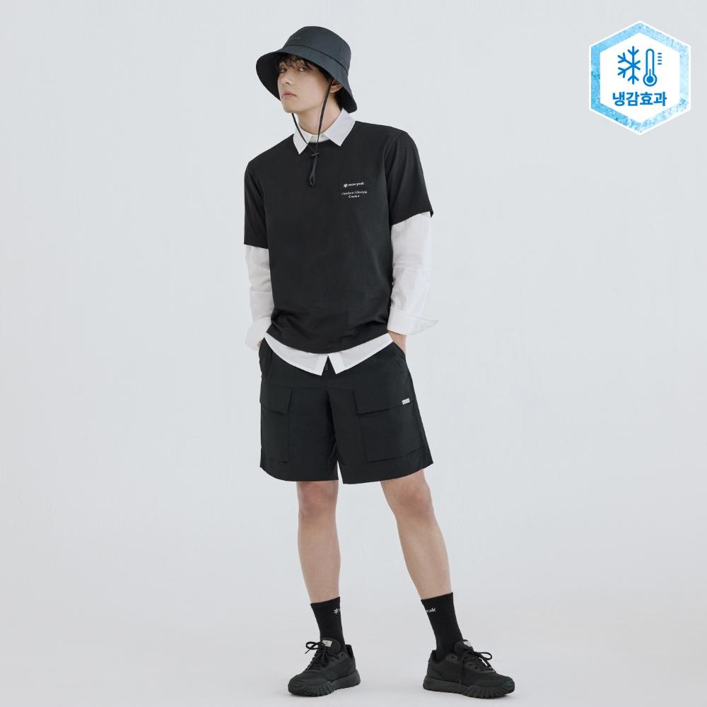 [Snowpeak] Route Pocket Shorts Black (S26MURHP68) 80(S)