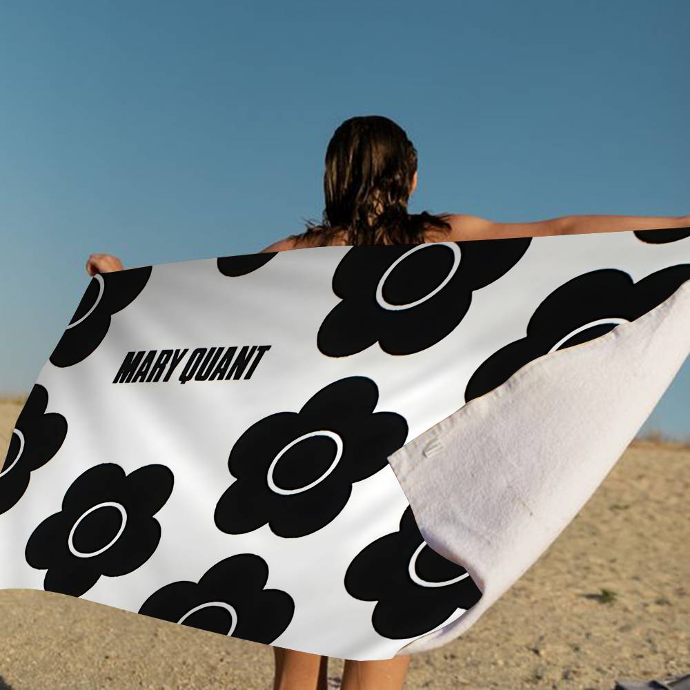 Fashion Logo Q-Quant M-Mary Beach Towel Colorful Bath Towels For Girl Microfiber Quick Dry Custom Sand Free Beach Yoga Spa Gym