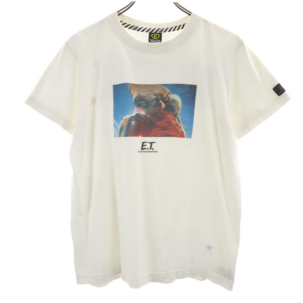 ROLLING CRADLE ET Print Short sleeve T-shirt S white Men's Used