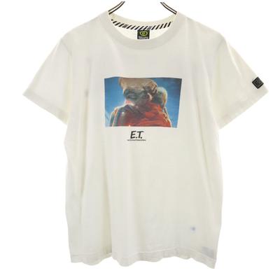 ROLLING CRADLE ET Print Short Sleeve T-shirt S White Men's Used