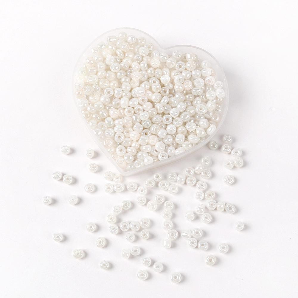 

2/3/4 мм Кремовый АБ Стекло Рисовые Бусины Круглые Бусины Рассыпные Бусины DIY Браслет Ожерелье Материал для Бисероплетения Ювелирные Аксессуары 4mm about 240 pieces