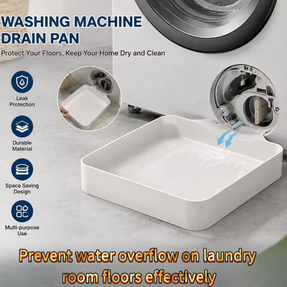 3D Printed Washing Machine Drainage Tray Washing Machine Drain Pan Drip Tray Cleaning