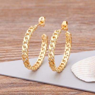 Classic Lucky Colorful Turkish Evil Eye Beads Earrings Geometric Big Circle Drop Earrings For Women Girls Copper Jewelry Gifts