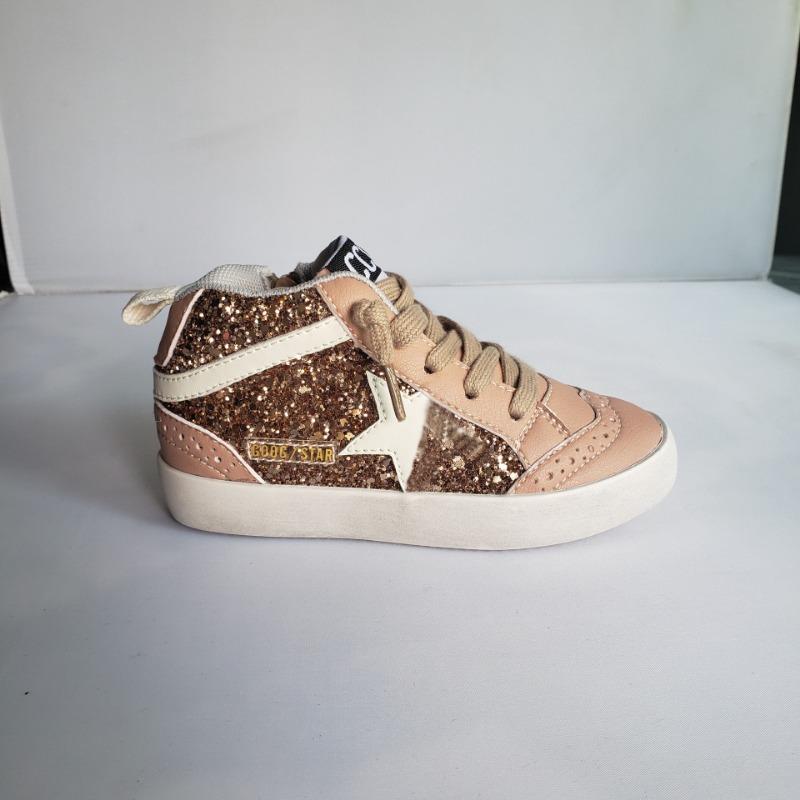 Retro Autumn New Design Sense Children's Star Board Shoes Leather Sequins Children's Casual Shoes