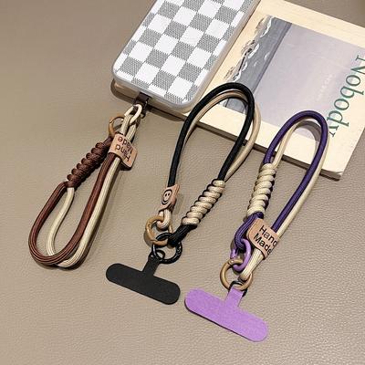 Mobile Phone Lanyard Luxury Braided Wrist Mobile Phone Lanyard Hand-held Pendant Anti-fall Multifunctional Wristband
