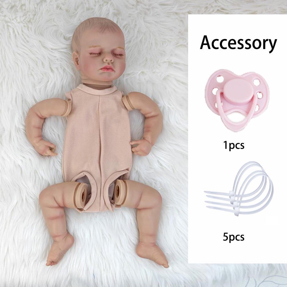 

Кукла-реборн с 3D-кожей, расписанной вручную, с полностью приклеенными волосами