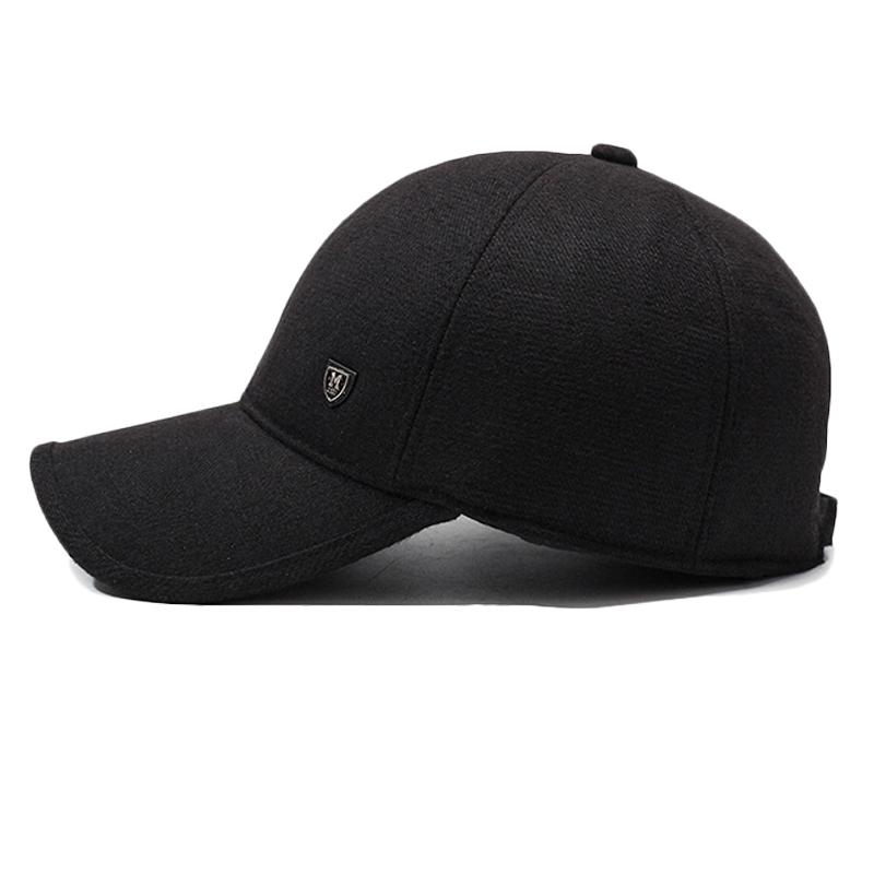 Winter Ear Protection Cotton Cap Men's Coldproof Warm Baseball Cap Middle-aged And Old Dad Cap