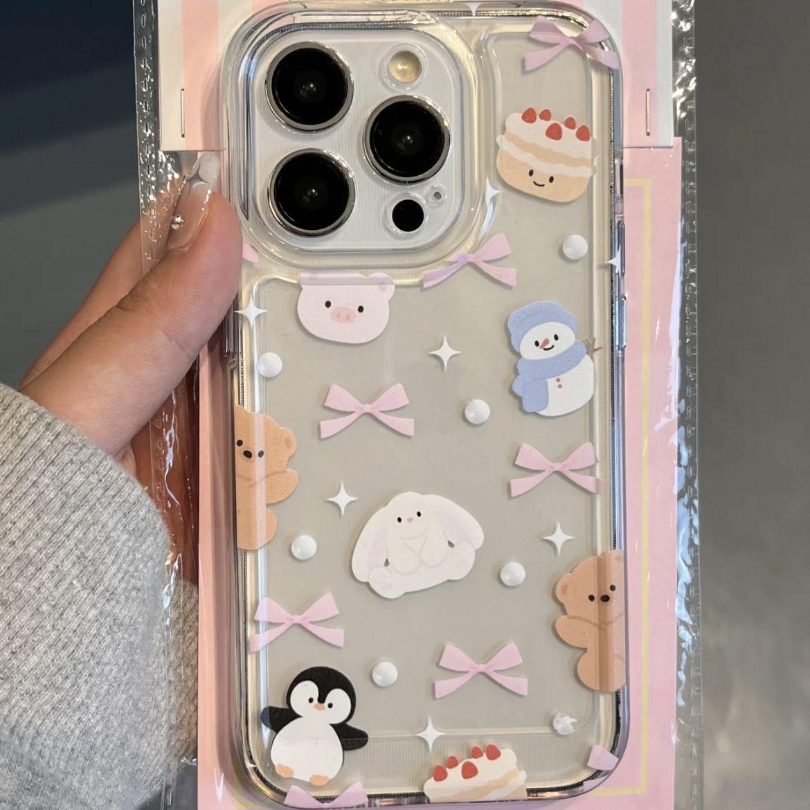 

Cartoon Penguin Soft Case for iPhone 15/14/13/12 Pro Max/11/XR/XS/8 iPhone 13