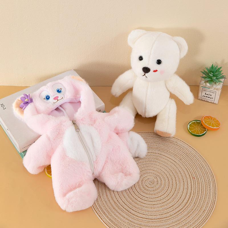 Wear Clothes and Transform Into Joint Bear Plush Doll Children's Gift Birthday Gifts and Clothes Replacement Style