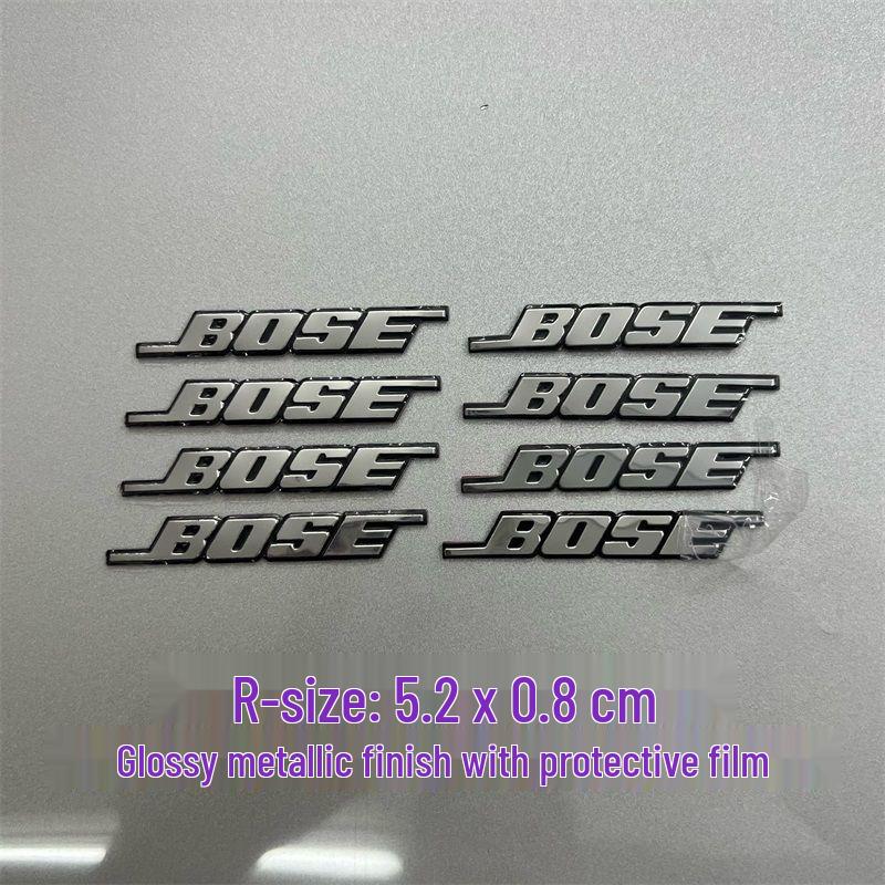 Dekorative Metallaufkleber für Auto-Audio-Lautsprecher von Bose, Harman Kardon, JBL.