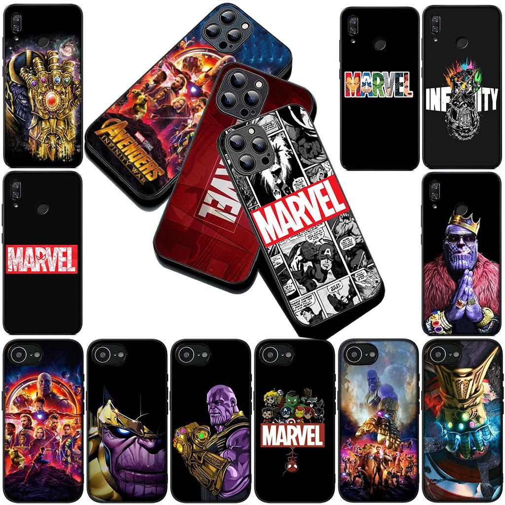 Phone Cover for Xiaomi Redmi Note 14 13 Pro Plus ProPlus 14C A4 13C Pro+ 5G Case Avengers Marvel Thanos Captain Iron Spider Man