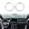 Silver Aluminum Side Air Vent Trim Rings For Toyota Land Cruiser Prado LC250 24+