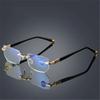Latest Anti Blue Light Glasses Business Reading Glasses Rimless Presbyopic Eyeglasses for Women Men Reader Eyewear