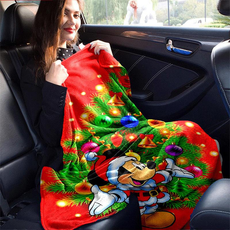 1pc Mickey Printing Blanket - Soft, All-Season Throw for Office Blanket, | Personalized Gift