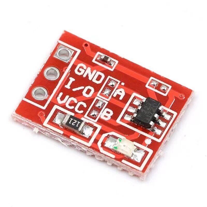 10 Stück/Los NEUES TTP223 Touch-Button-Modul Kapazitiver Typ Einzelkanal Selbstverriegelnder Touch-Schalter-Sensor