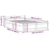 VidaXL Bed Frames White Solid Wood 120x200 Cm 815040