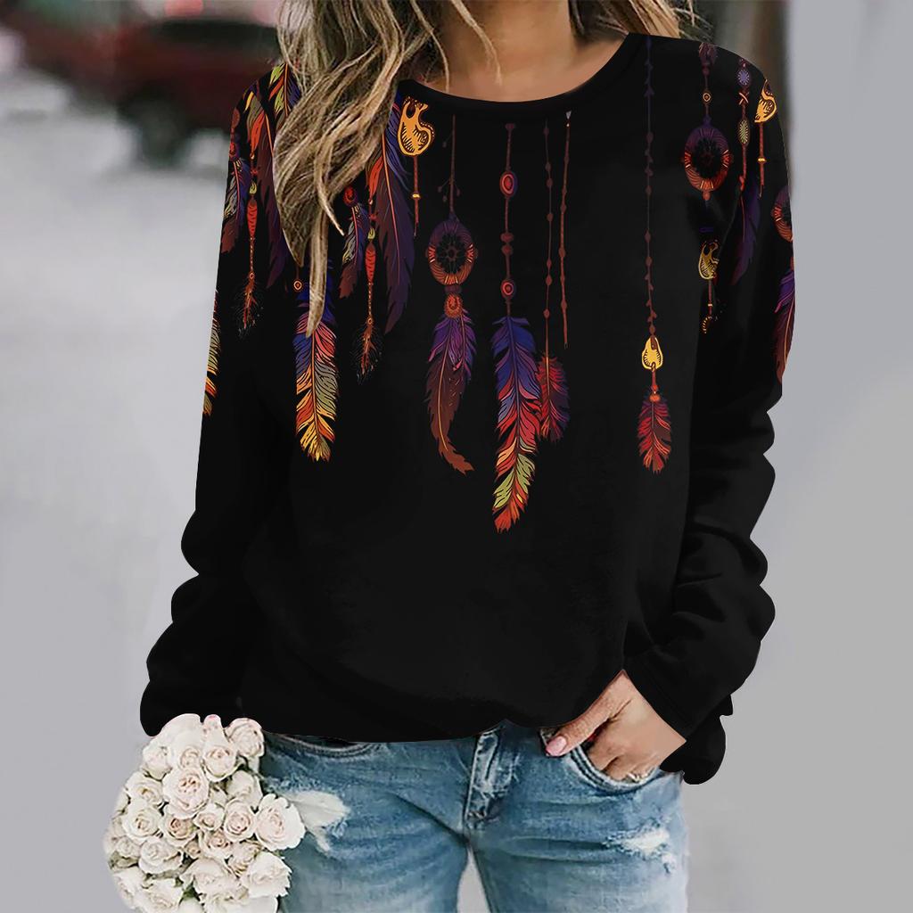 Women's Breathable Long-sleeved Casual Versatile Top Fashionable Comfortable Pullovers Long Sleeves Women’s