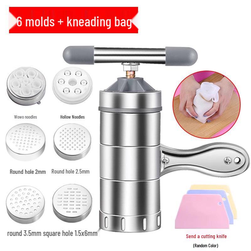 Manual Stainless Steel Noodle and Pasta Maker with Hand Crank