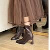 Fashion 2025 New Casual and Comfortable Women Short Ankle Boots Elegant High Heels Shoes Winter Pumps Goth Designer Fad Chunky Boots