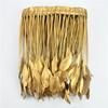 2Yards Golden Goose Feather Trim Tassel Fringe Stripped Coque Gold Silver Geese RibbonTape Wedding Decoration Handicraft Clothes