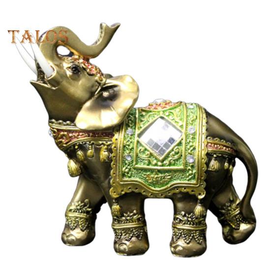 Figurka słonia Żywica Ogród Miniaturowe Rzemiosło Prezent Dekoracja na Pulpit Domu Żywe Miasto Mody Wystrój Domu