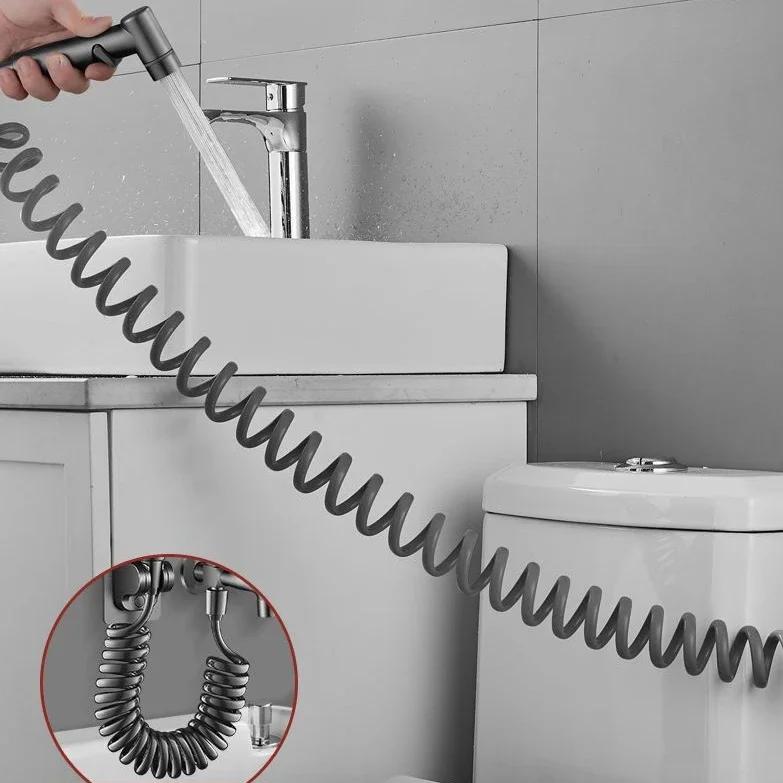 Toilet Bidet Faucet Sprayer Shower Nozzle Self Cleaning Handheld Bidet Sprayer Set Stainless Steel Spray Gun Bathroom Accessorie
