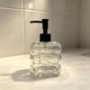 Press-Type Glass Dispenser Bottle for Home or Hotel - Ideal for Hand Soap, Shower Gel, and Lotion.