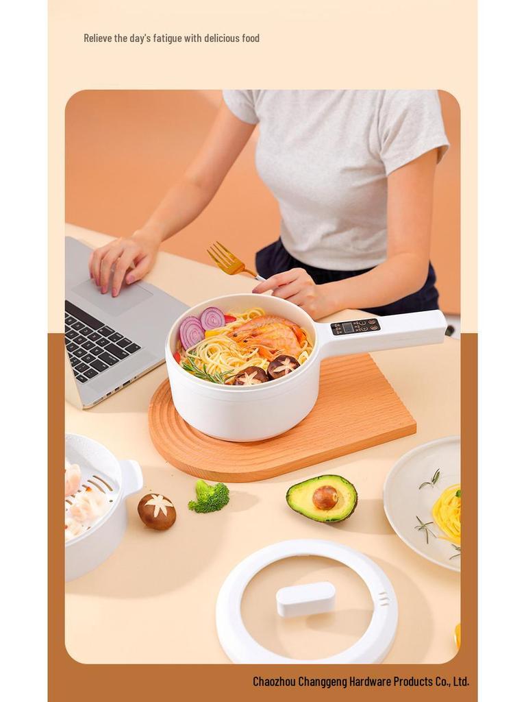 Mini Electric Hot Pot for 1-2 People - Versatile Cooking Pot for Dorms or Homes