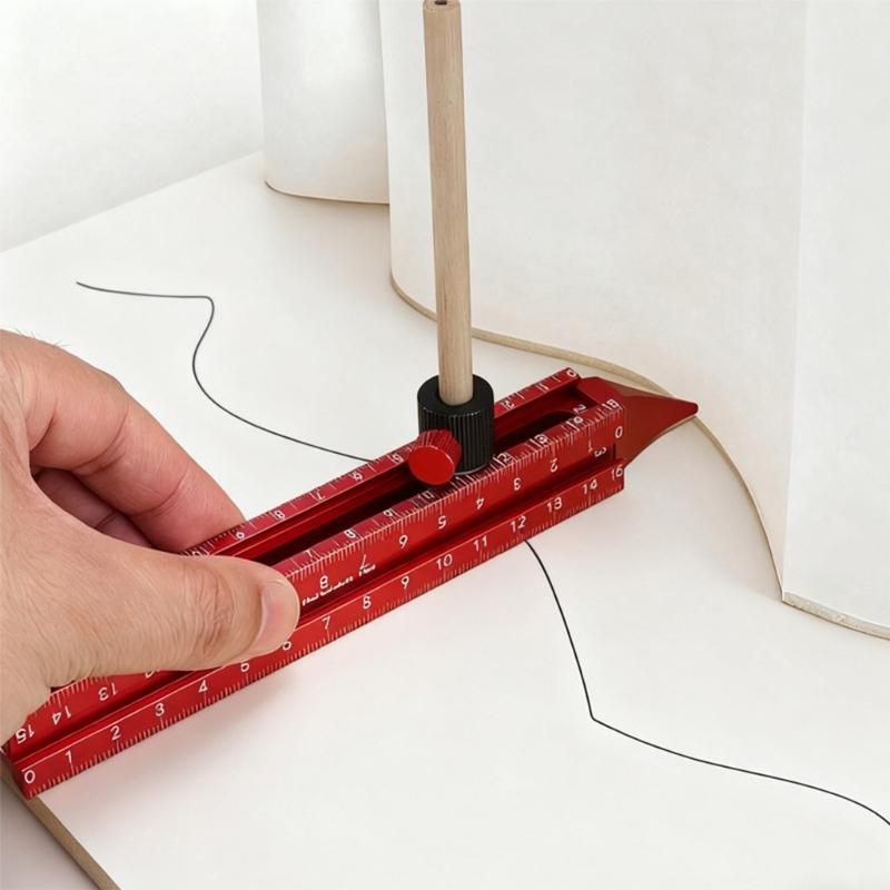 Aluminum Alloy 5kg Magnetic Adhesion Alignment Ruler Measuring Tool 4 Side Design for Construction and DIYer Projects