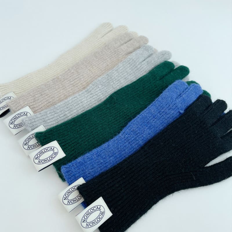 NONLOCAL Daily wool touch finger gloves - 6color