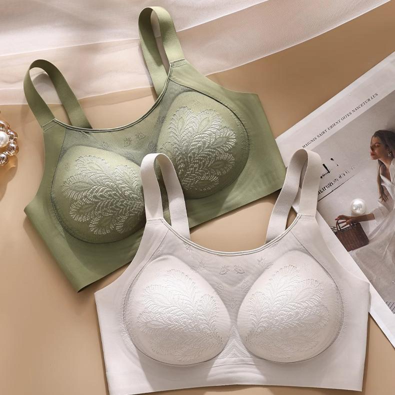 Underwear Women's Thin Anti Sagging Seamless Bra Plus Size Bra Sports Lace Breathable Bra