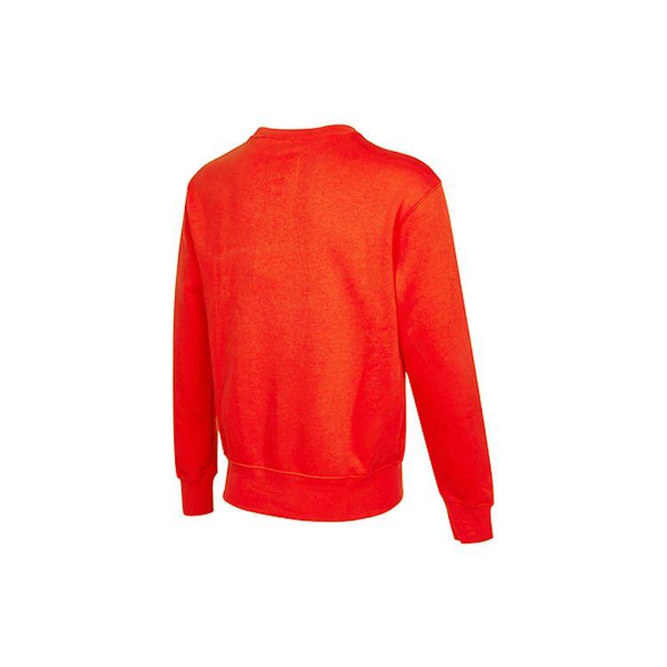 Air Jordan Logo Print Fleece-Lined Crew Neck Sweatshirt Men Sweatshirt Red DO9153-673