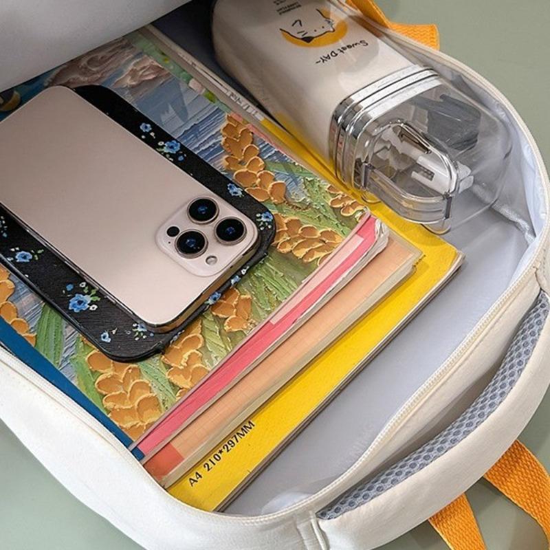 School Bag New High-value College Style Simple Letter Make-up Bag Light Travel Large-capacity Backpack