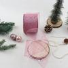 Stock Floral Polyester Mesh Ribbon in Pink Purple Blue Silver with Glitter for DIY Bows Gift Wrapping Christmas Tree Decorations