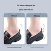 Men's Leather Heel Pad & Shoe Size Reducer: Anti-Wear, Anti-Slip Half Insole for Foot Pain Relief
