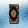 Arab Persian Carpet Floral Phone Case For iPhone 17,16,15,14,13,12,11,Pro Max,XSX,,XR,SE,Mini,8,7,Soft Silicone Black Cover