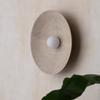 Modern Minimalist Led Wall Light Bedside Lamp Nordic Retro Wood Grain Restaurant Corridor Round Indoor Lighting Decorative Lamps