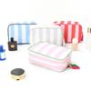 Fashion Striped Cosmetic Bag Tassel Portable Canvas Bags Large Capacity High-Value Makeup Organizer Travel