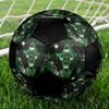 Pallone da Calcio Borussia Taglia 5 Colorato Cucito a Macchina PVC Pronto per la Competizione Resistente Alta Rimbalzabilità