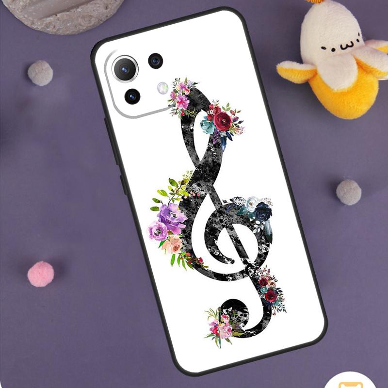 Treble Clef Music Note Case For Xiaomi 15 Ultra 14 13T 14T 15T 17 Pro Max POCO F8 Ultra F5 F6 F7 X5 X6 X7 Pro Cover