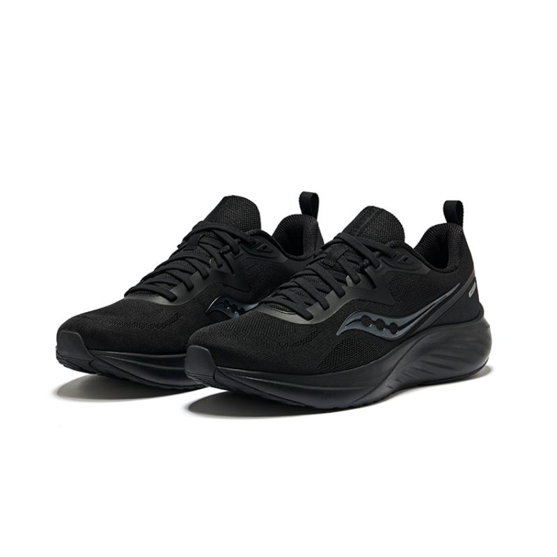 Saucony Lancer Low-Top Everyday Cushion Comfortable Running Shoes Unisex White Black Blue Saucony S28226-2